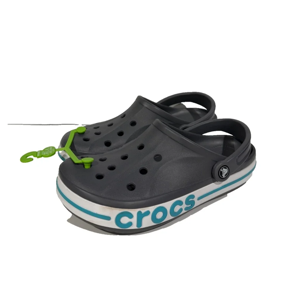 Crocs Bayaband Gray Blue Sandals Clogs Women Size 10/Men Size 8 NEW